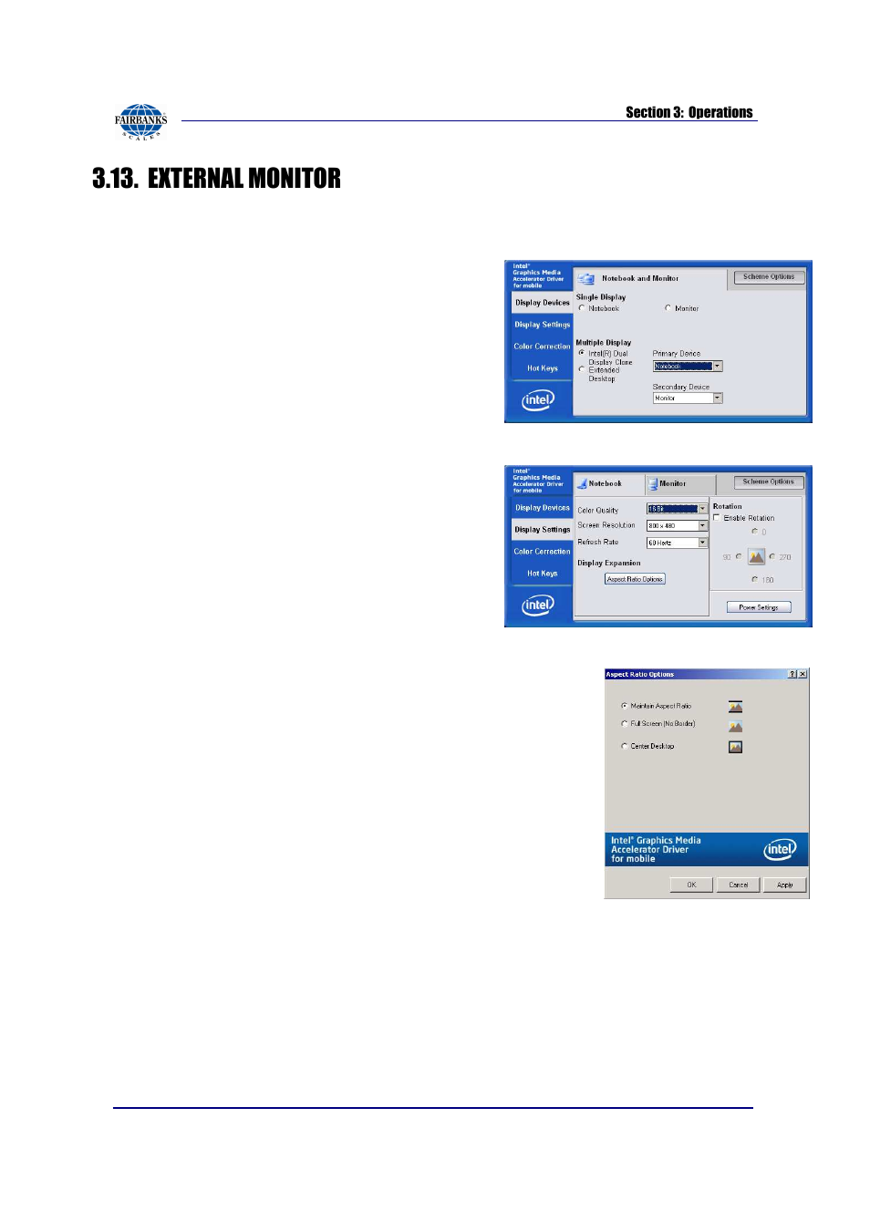 External monitor | Fairbanks FB2550 SERIES User Manual | Page 50 / 186