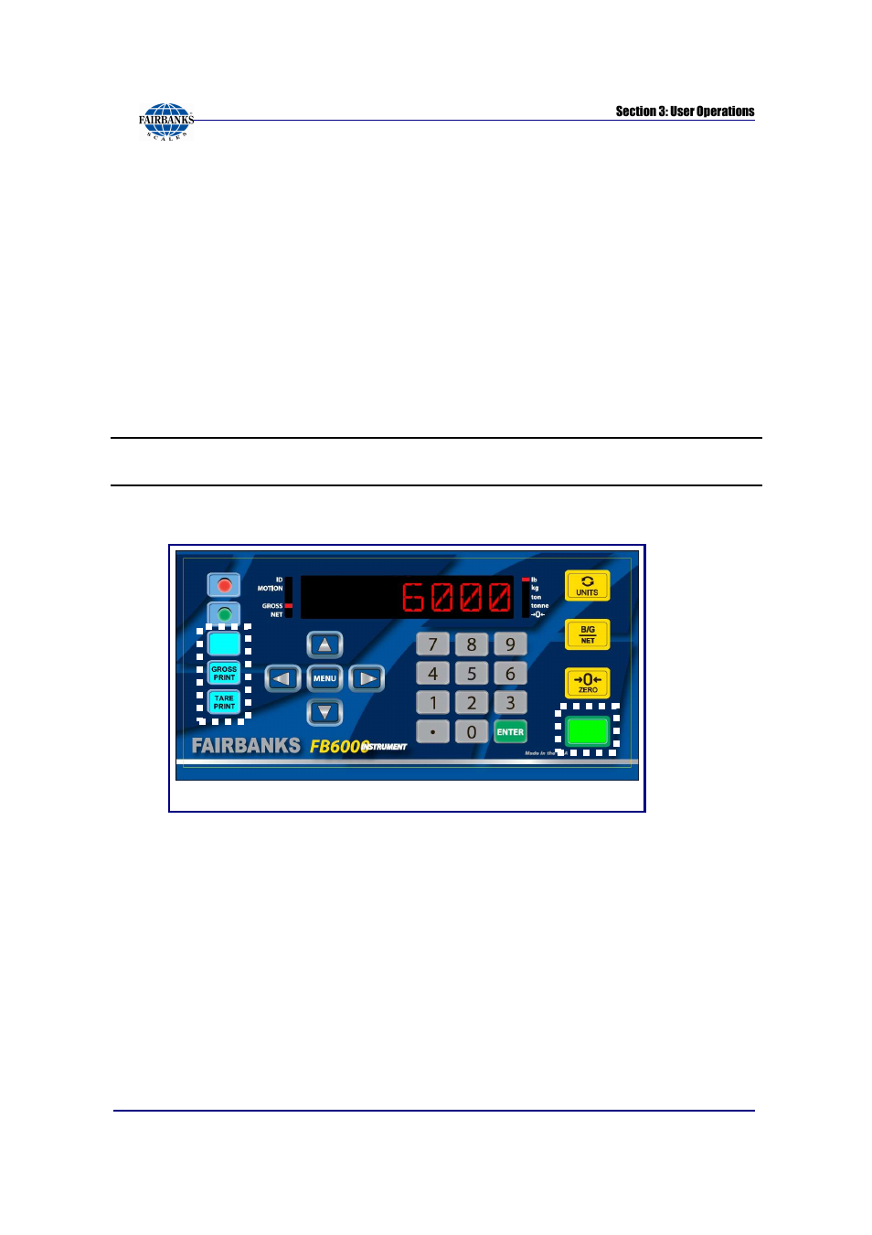 Keypad stickers for basic operating mode | Fairbanks FB6002 INSTRUMENTATION User Manual | Page 17 / 83
