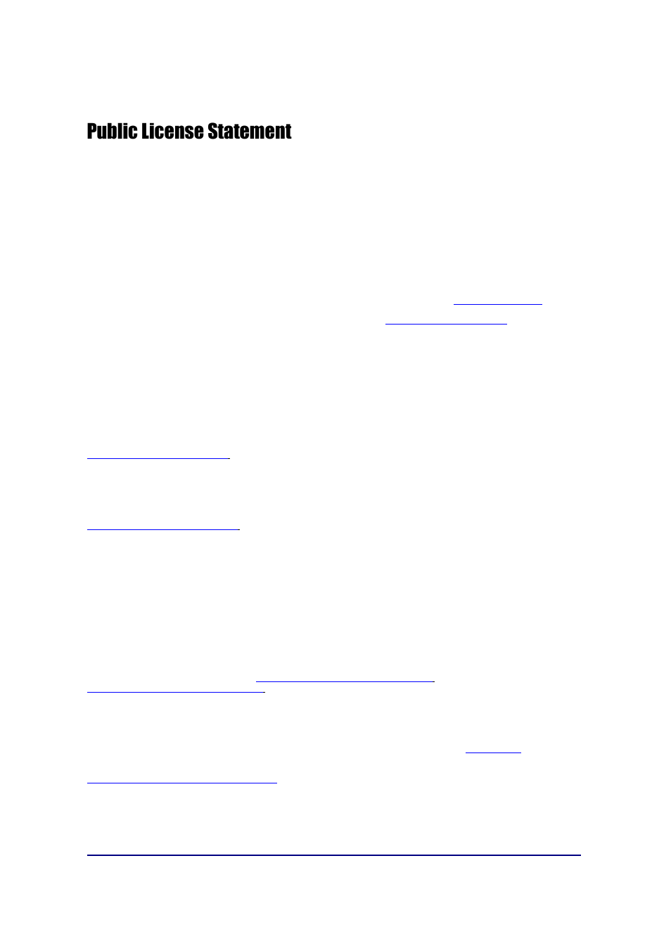 Public license statement | Fairbanks FB6002 INSTRUMENTATION User Manual | Page 3 / 83