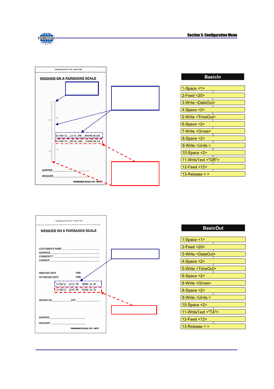 Basicin and basicout tickets | Fairbanks FB6002 INSTRUMENTATION User Manual | Page 46 / 83