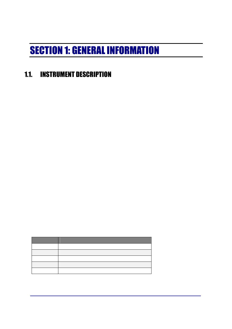Instrument description, Standard features, Accessories | Fairbanks FB6002 INSTRUMENTATION User Manual | Page 8 / 83
