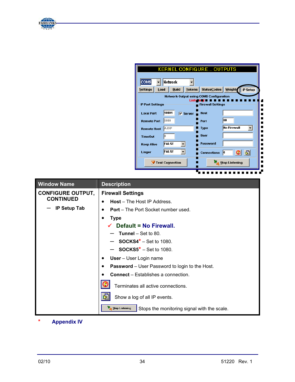 Ip setup menu overview, Continued | Fairbanks FB3000 II Operators Manual User Manual | Page 34 / 68