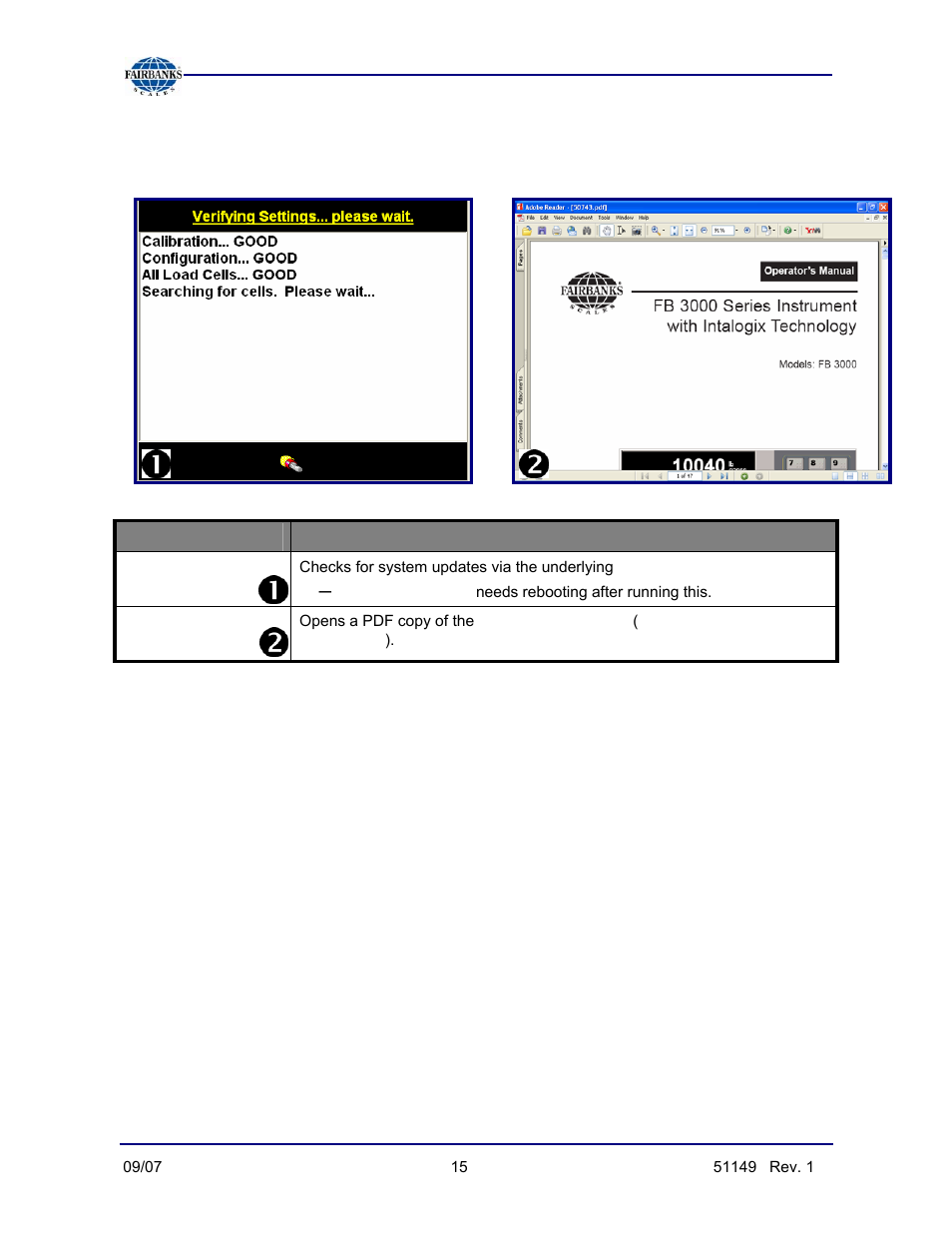 Options menu descriptions, continued | Fairbanks FB3000 Inbound/Outbound  Program Operators Manual User Manual | Page 15 / 40