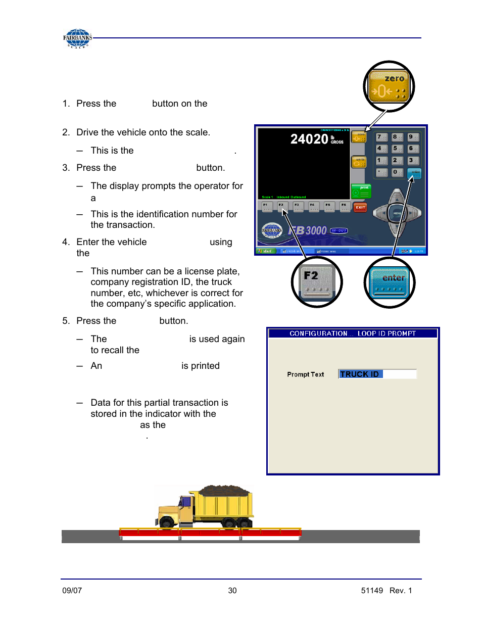 In/out weighing | Fairbanks FB3000 Inbound/Outbound  Program Operators Manual User Manual | Page 30 / 40