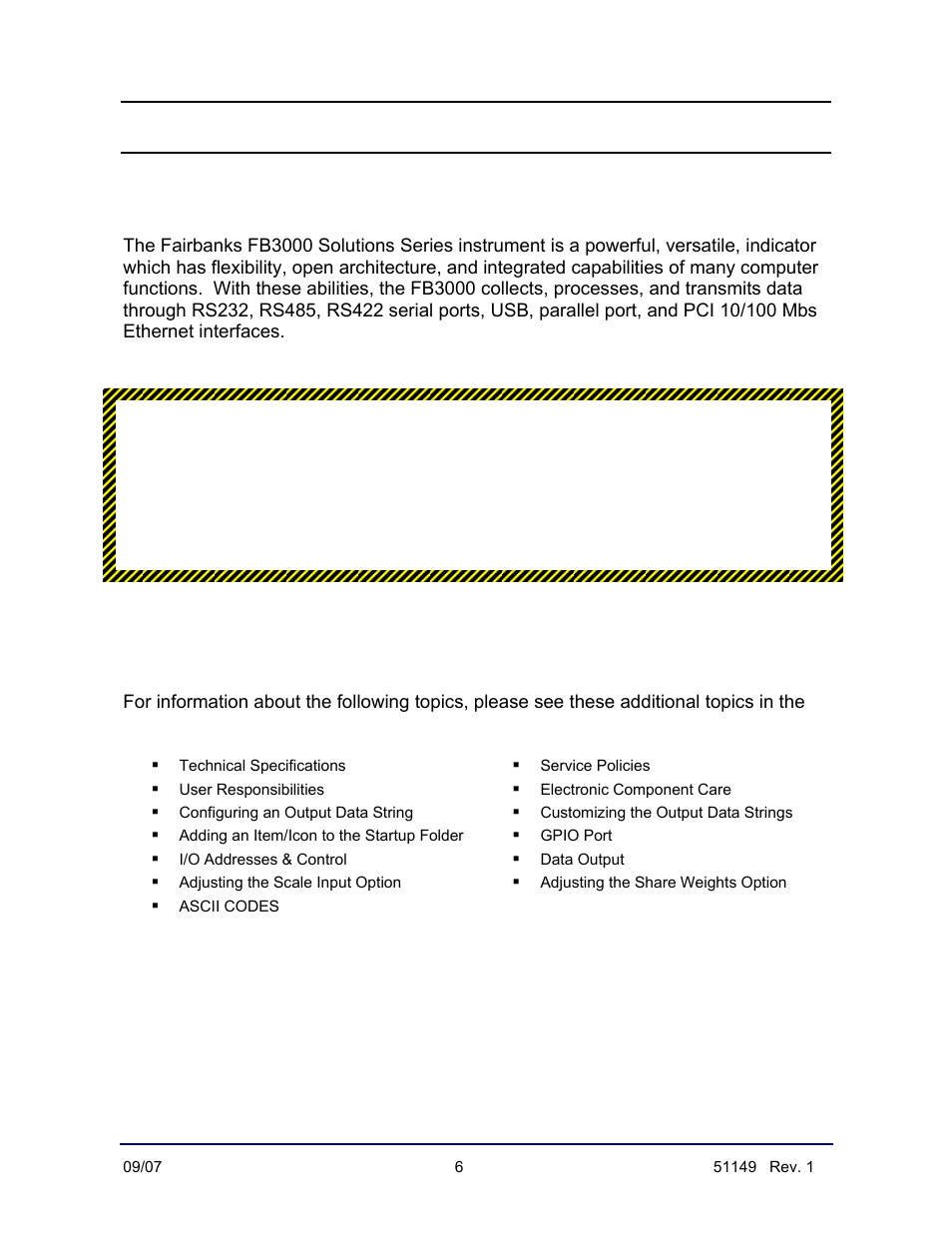 Introduction, Additional information, Strongly advised | Fairbanks FB3000 Inbound/Outbound  Program Operators Manual User Manual | Page 6 / 40