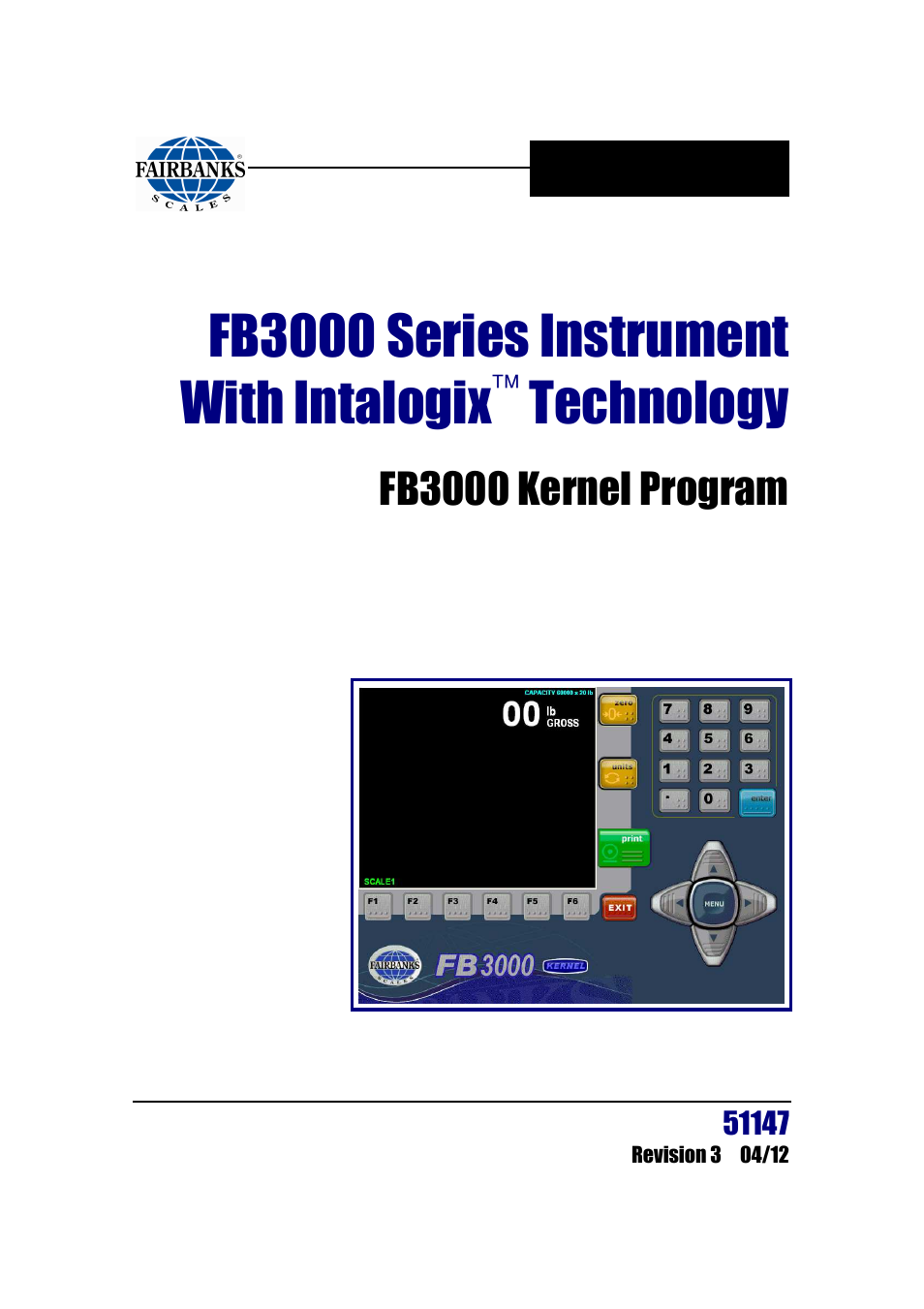 Fairbanks FB3000 Kernel Program Operators Manual User Manual | 69 pages