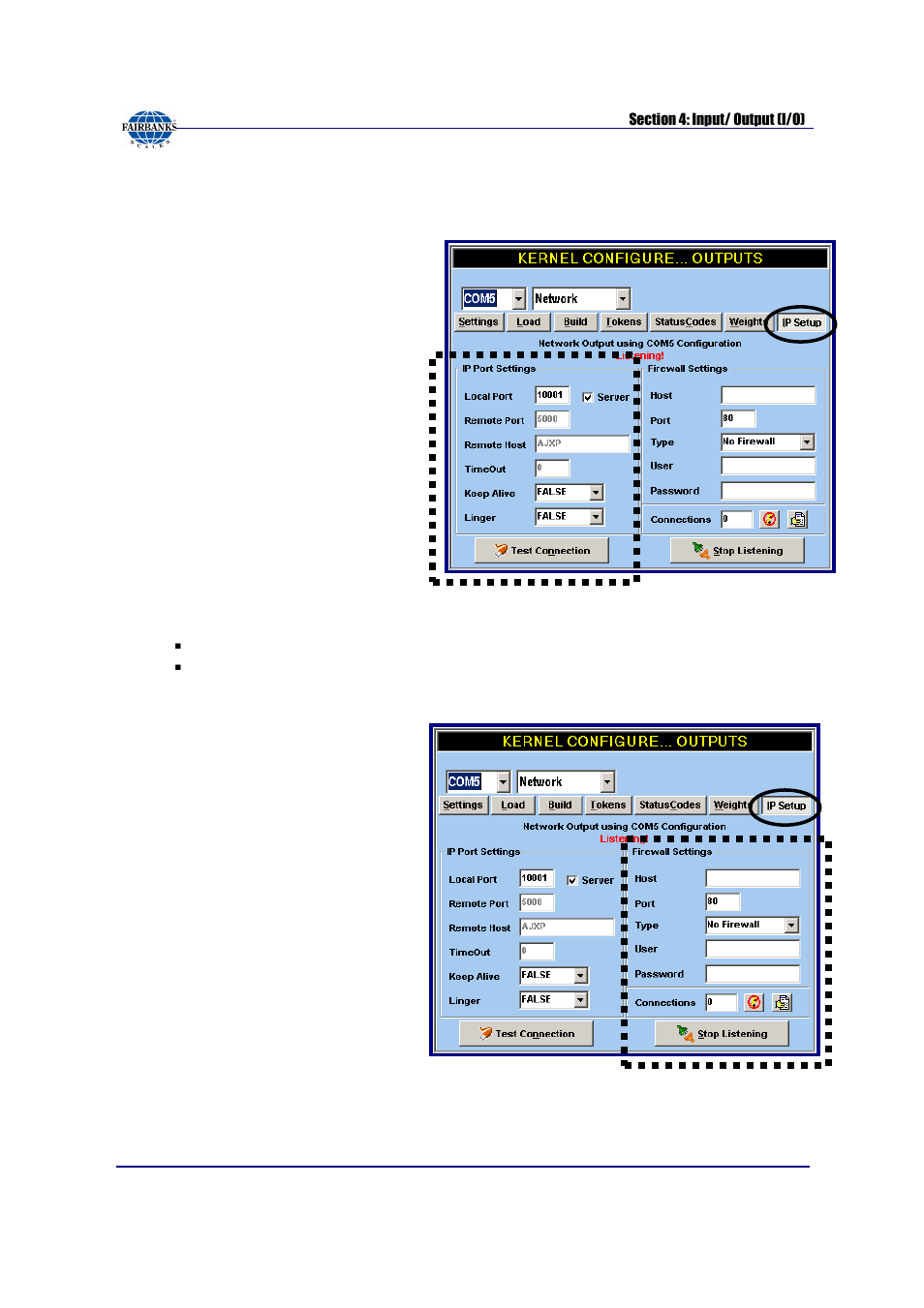 Ip network output setup instructions, continued | Fairbanks FB3000 Kernel Program Operators Manual User Manual | Page 36 / 69