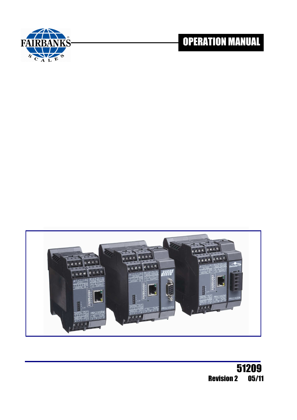 Fairbanks X SERIES PR 5220 ETHERNET TRANSMITTER User Manual | 100 pages