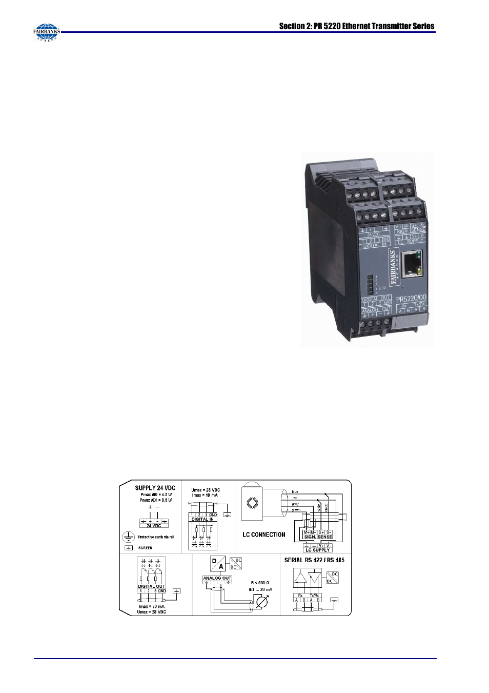 2 overview of the instrument, 3 label on the housing | Fairbanks X SERIES PR 5220 ETHERNET TRANSMITTER User Manual | Page 11 / 100