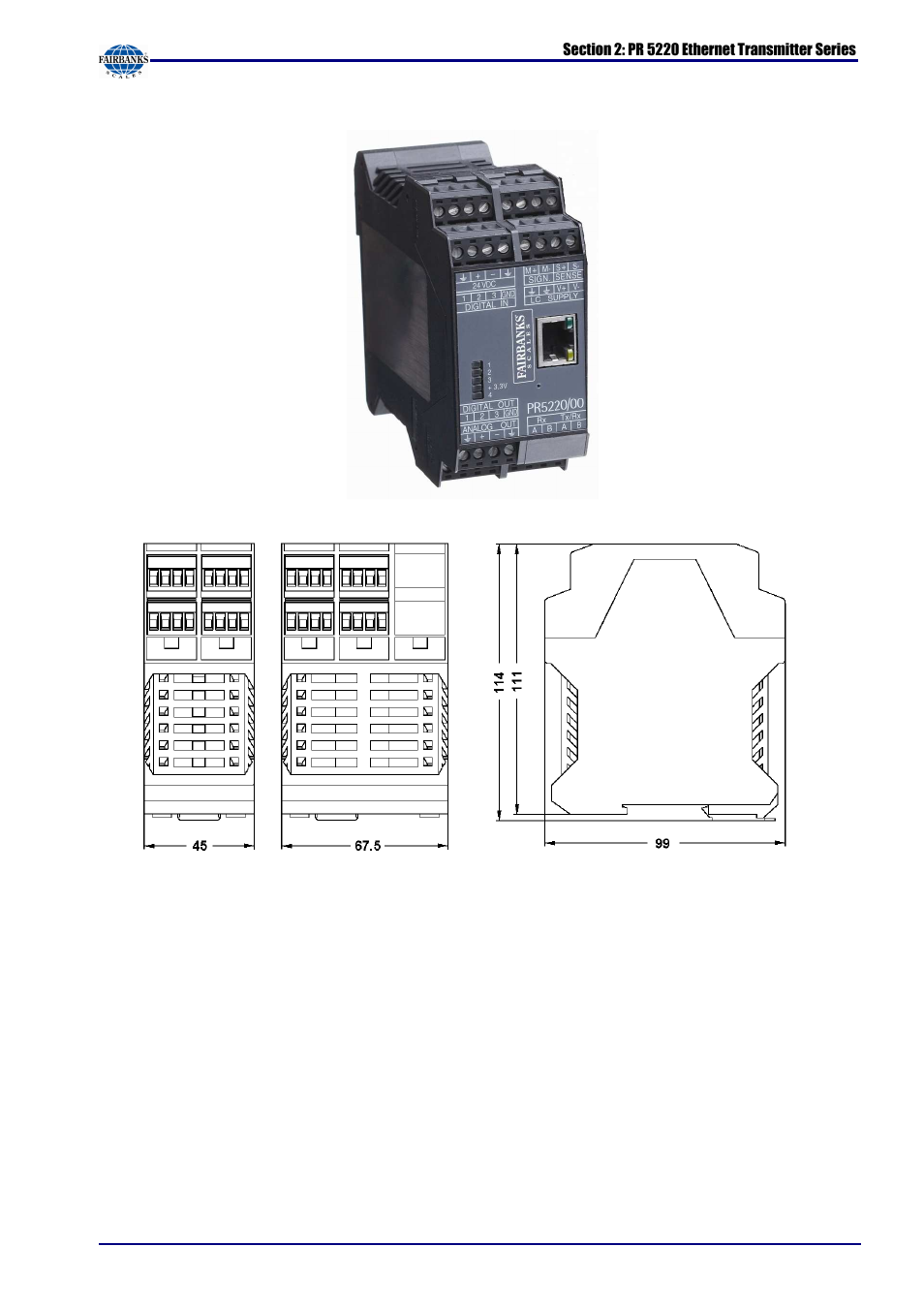 Fairbanks X SERIES PR 5220 ETHERNET TRANSMITTER User Manual | Page 12 / 100