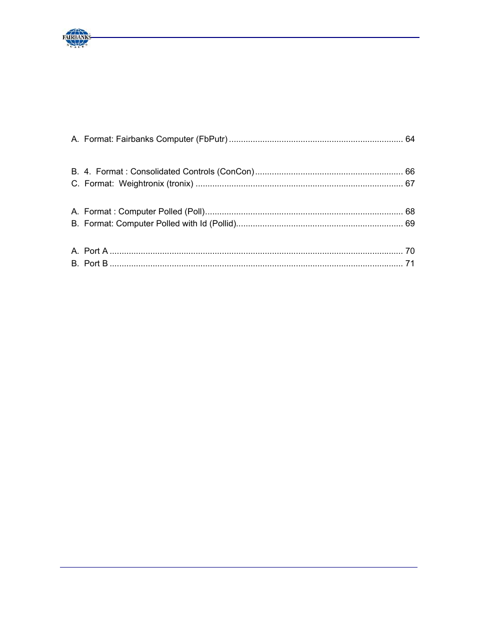 Fairbanks 2800 Series Intrinsically Safe Instrument User Manual | Page 6 / 73