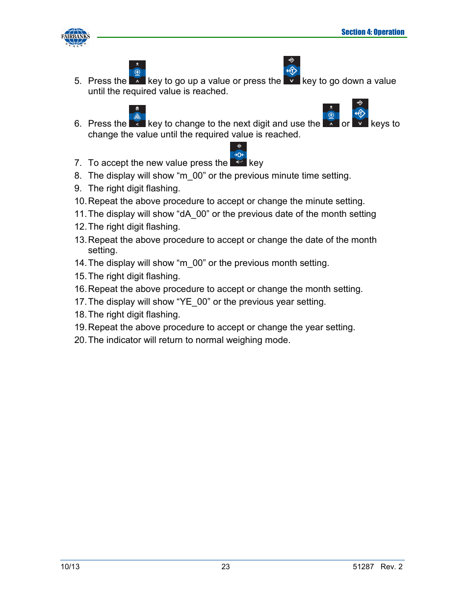 Fairbanks 4100 SERIES Pallet Weigh Plus User Manual | Page 23 / 30