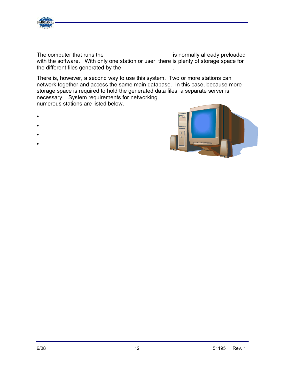 Minimum server requirements | Fairbanks LabelBank/DataBank Application For the FB3000 Series Programmers Manuals User Manual | Page 12 / 110