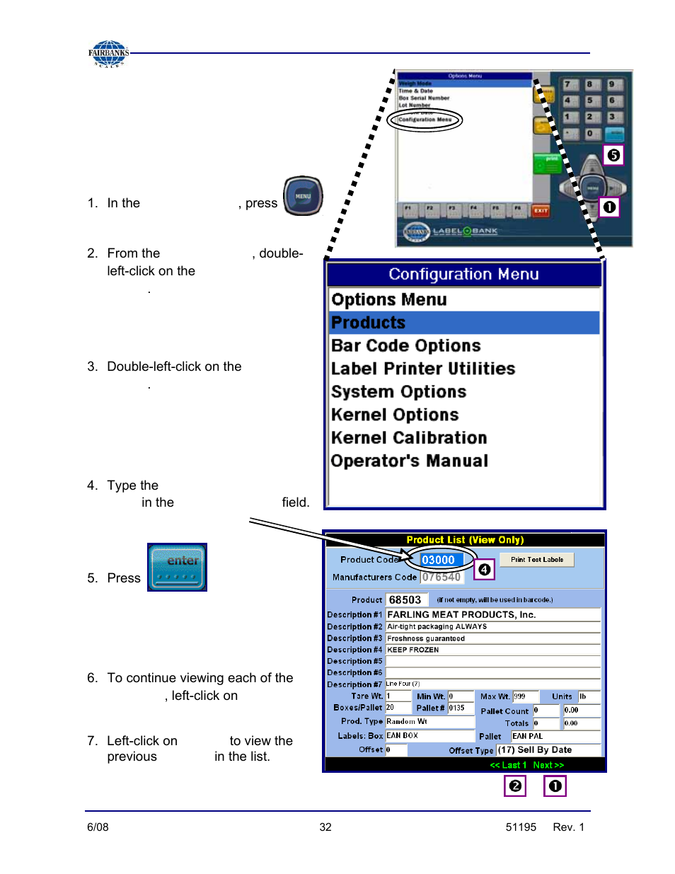 Configuration menu, continued | Fairbanks LabelBank/DataBank Application For the FB3000 Series Programmers Manuals User Manual | Page 32 / 110