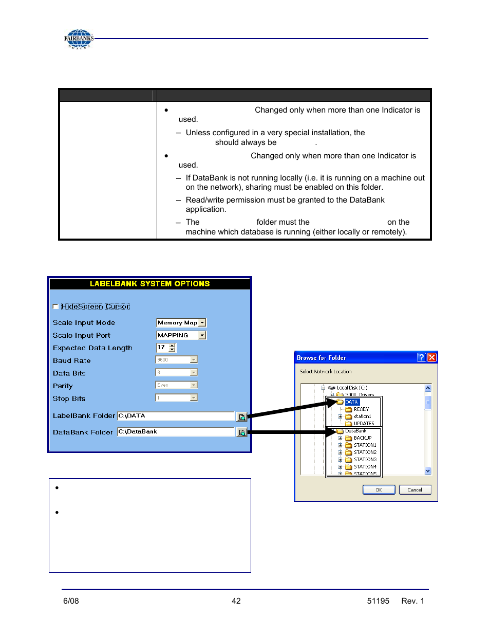 Configuration menu/ system options, continued | Fairbanks LabelBank/DataBank Application For the FB3000 Series Programmers Manuals User Manual | Page 42 / 110