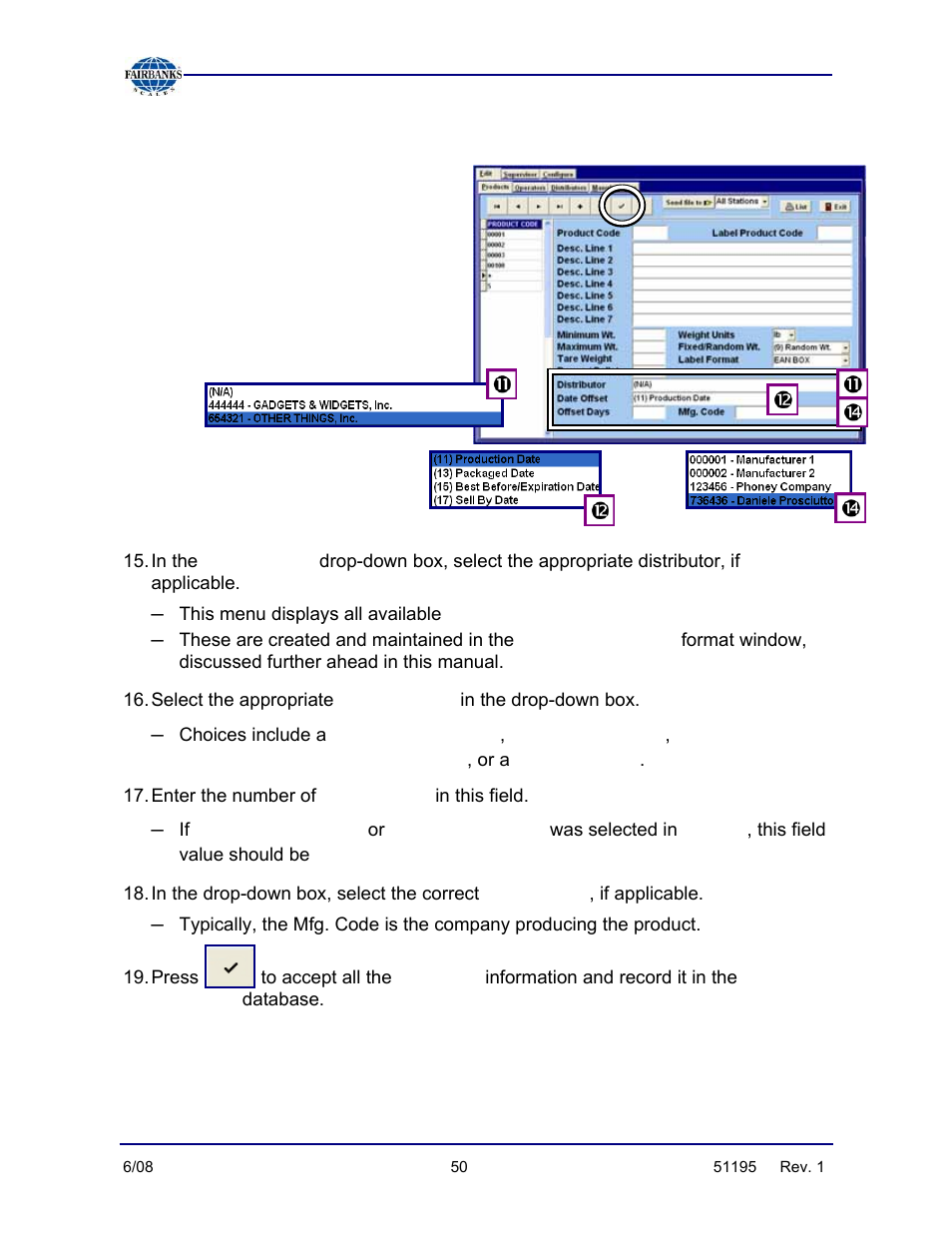 Entering a new product, continued | Fairbanks LabelBank/DataBank Application For the FB3000 Series Programmers Manuals User Manual | Page 50 / 110