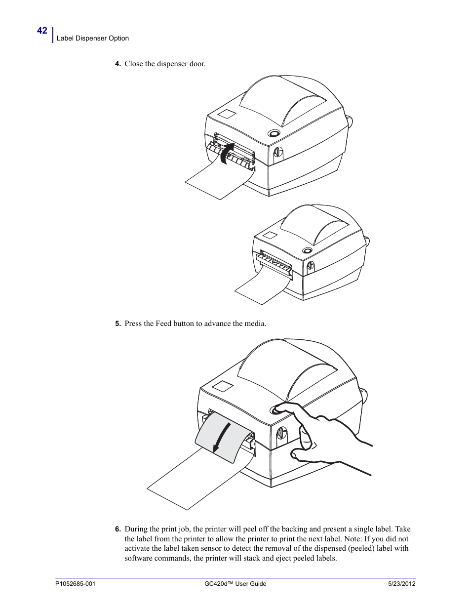 Fairbanks Zebra GC420d User Manual | Page 54 / 100