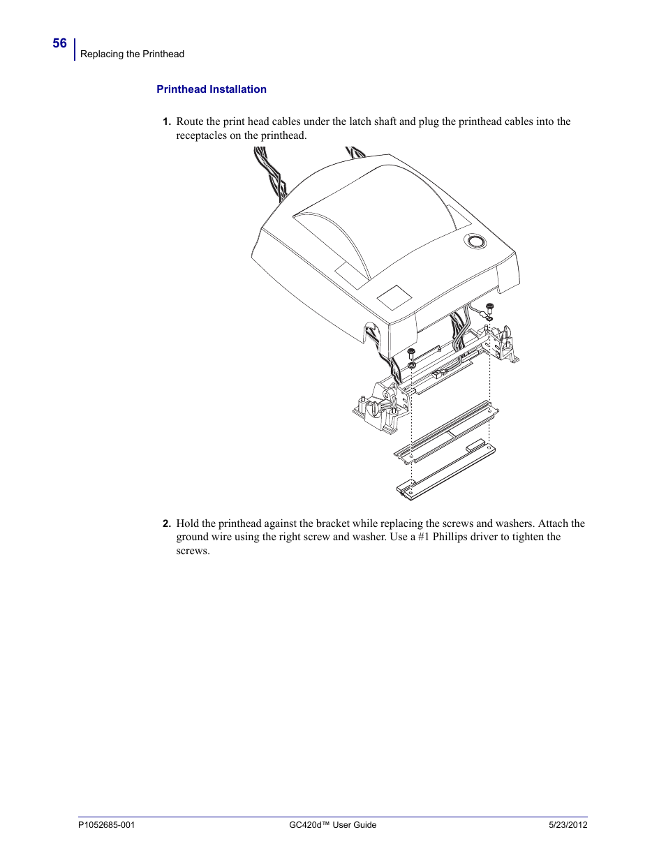 Fairbanks Zebra GC420d User Manual | Page 68 / 100