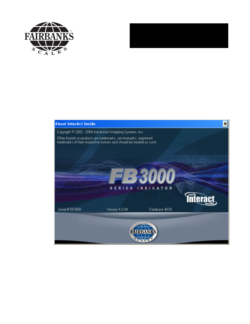 Fairbanks InterAct FB3000 Series User Manual | 232 pages