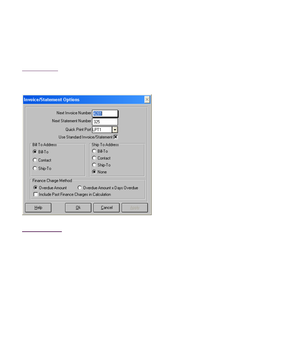 Invoice and statement options | Fairbanks InterAct FB3000 Series User Manual | Page 179 / 232