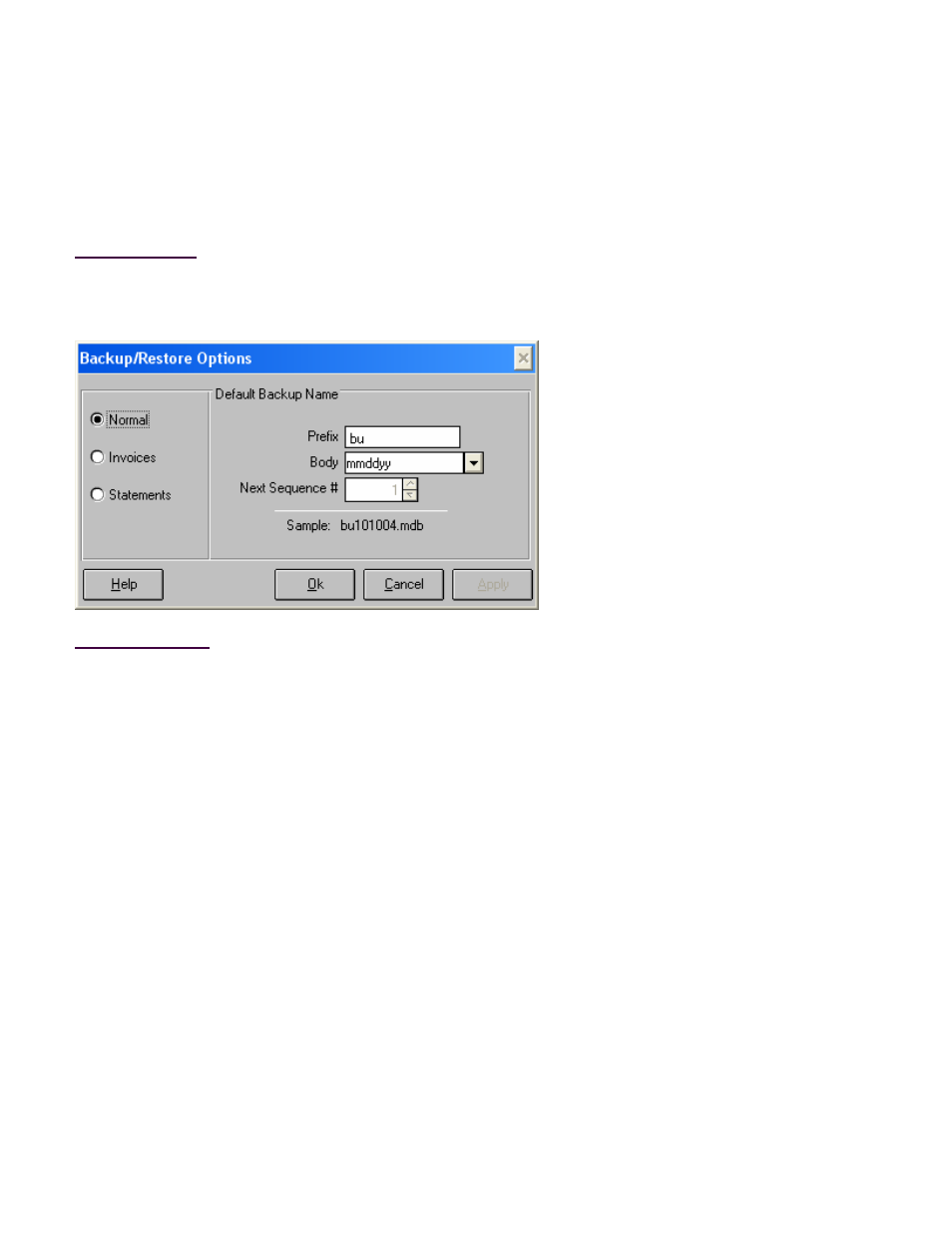 Backup options | Fairbanks InterAct FB3000 Series User Manual | Page 75 / 232