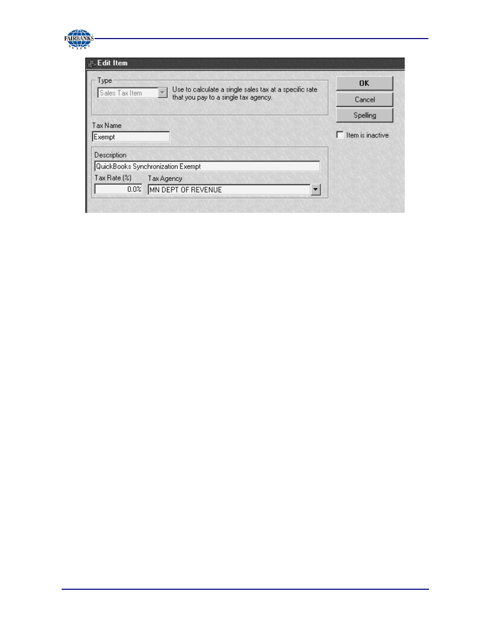 Freight payable income account, Freight payable expense account, Material g/l account link | Fairbanks Interact QuickBooks Interface Module User Manual | Page 18 / 30