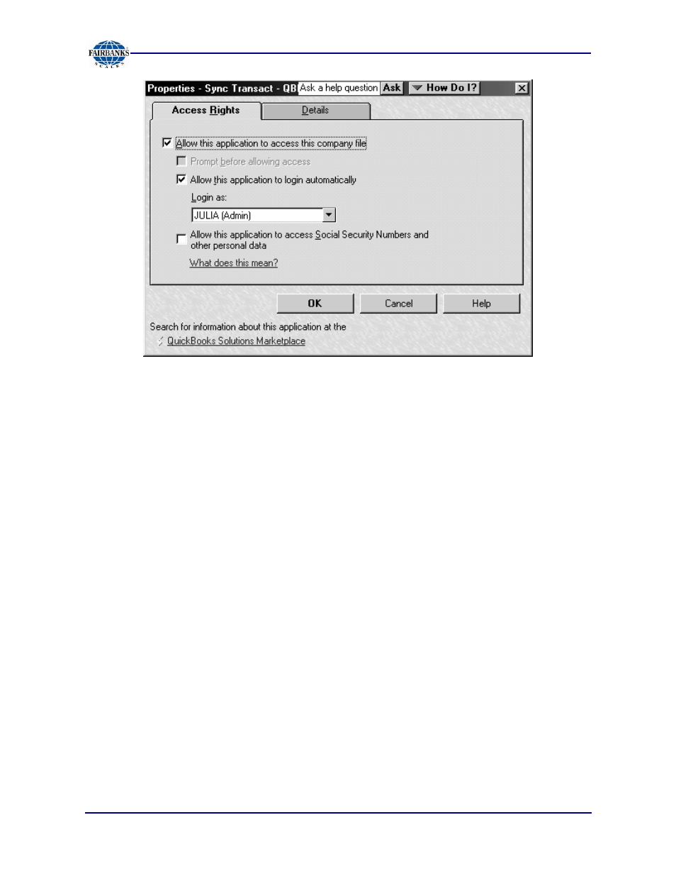 Fairbanks Interact QuickBooks Interface Module User Manual | Page 20 / 30