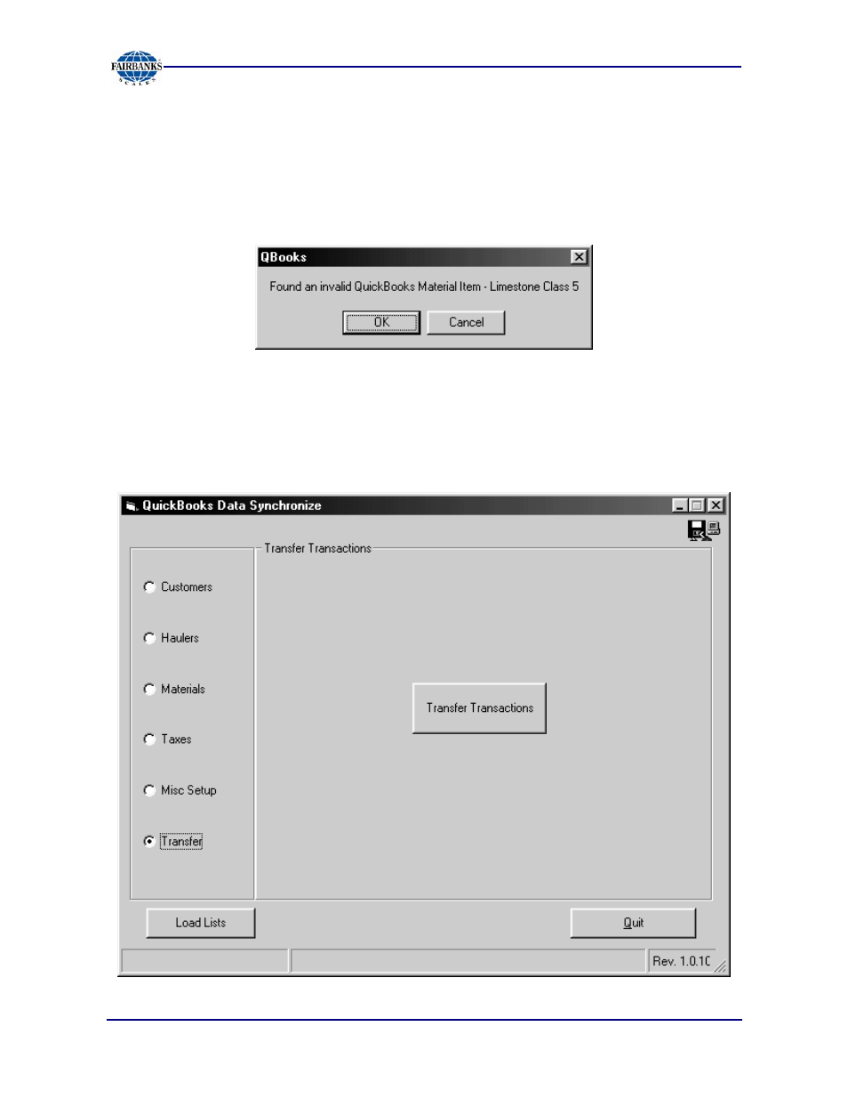 Fairbanks Interact QuickBooks Interface Module User Manual | Page 25 / 30