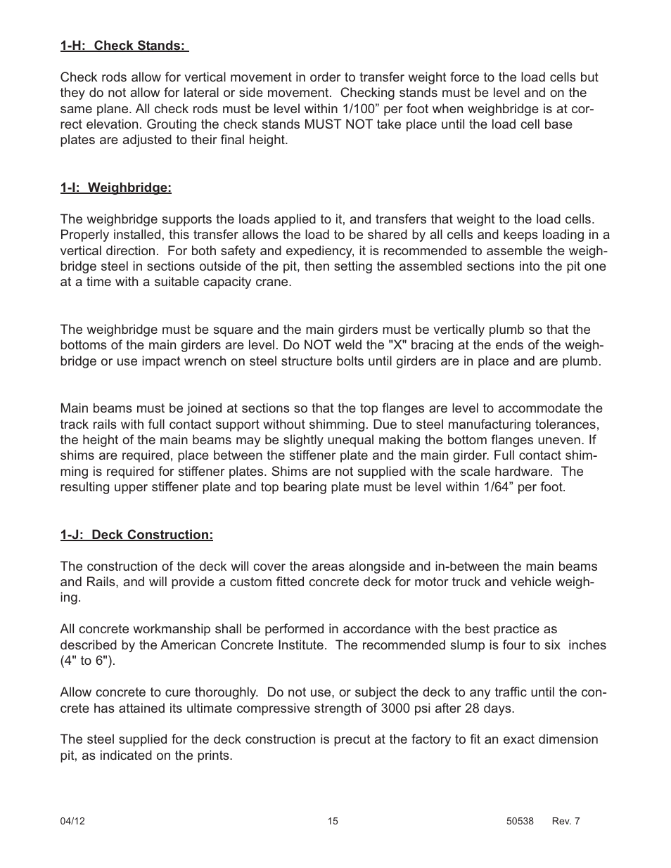 Fairbanks 12-1492 - 12-1496 A.A.R. Combination Railroad Track/MTS User Manual | Page 15 / 59