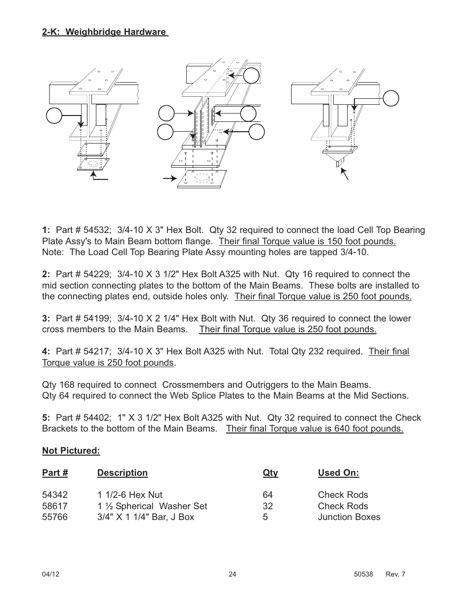 Fairbanks 12-1492 - 12-1496 A.A.R. Combination Railroad Track/MTS User Manual | Page 24 / 59