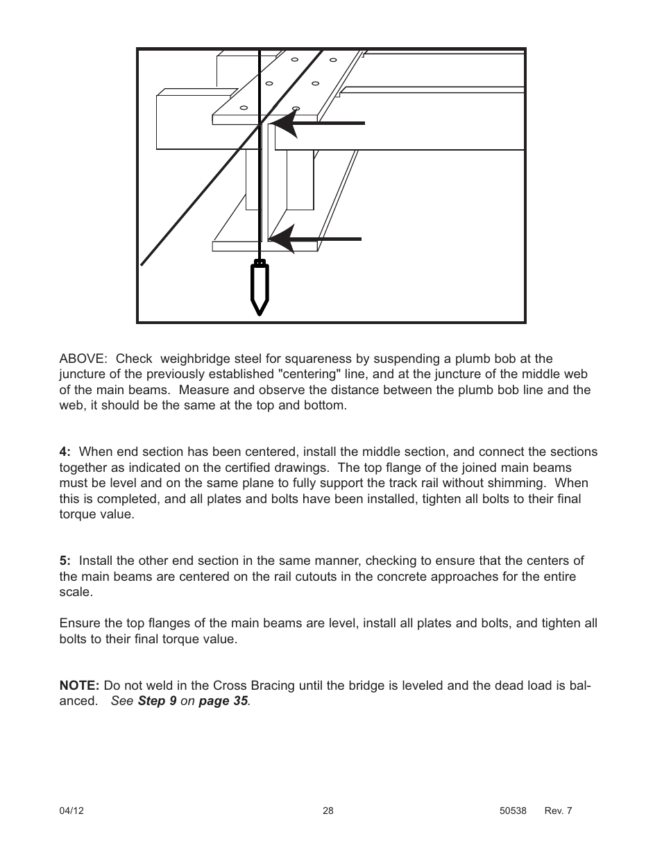 Fairbanks 12-1492 - 12-1496 A.A.R. Combination Railroad Track/MTS User Manual | Page 28 / 59