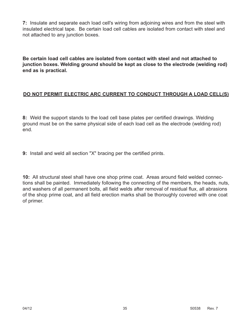 Fairbanks 12-1492 - 12-1496 A.A.R. Combination Railroad Track/MTS User Manual | Page 35 / 59