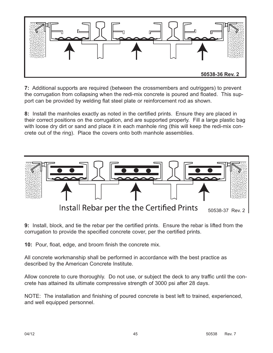 Fairbanks 12-1492 - 12-1496 A.A.R. Combination Railroad Track/MTS User Manual | Page 45 / 59