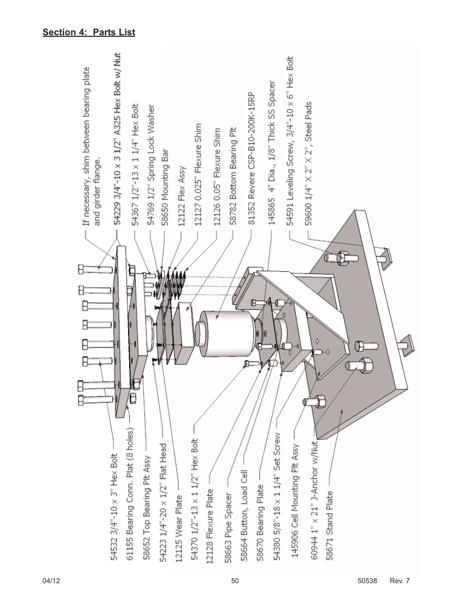 Fairbanks 12-1492 - 12-1496 A.A.R. Combination Railroad Track/MTS User Manual | Page 50 / 59