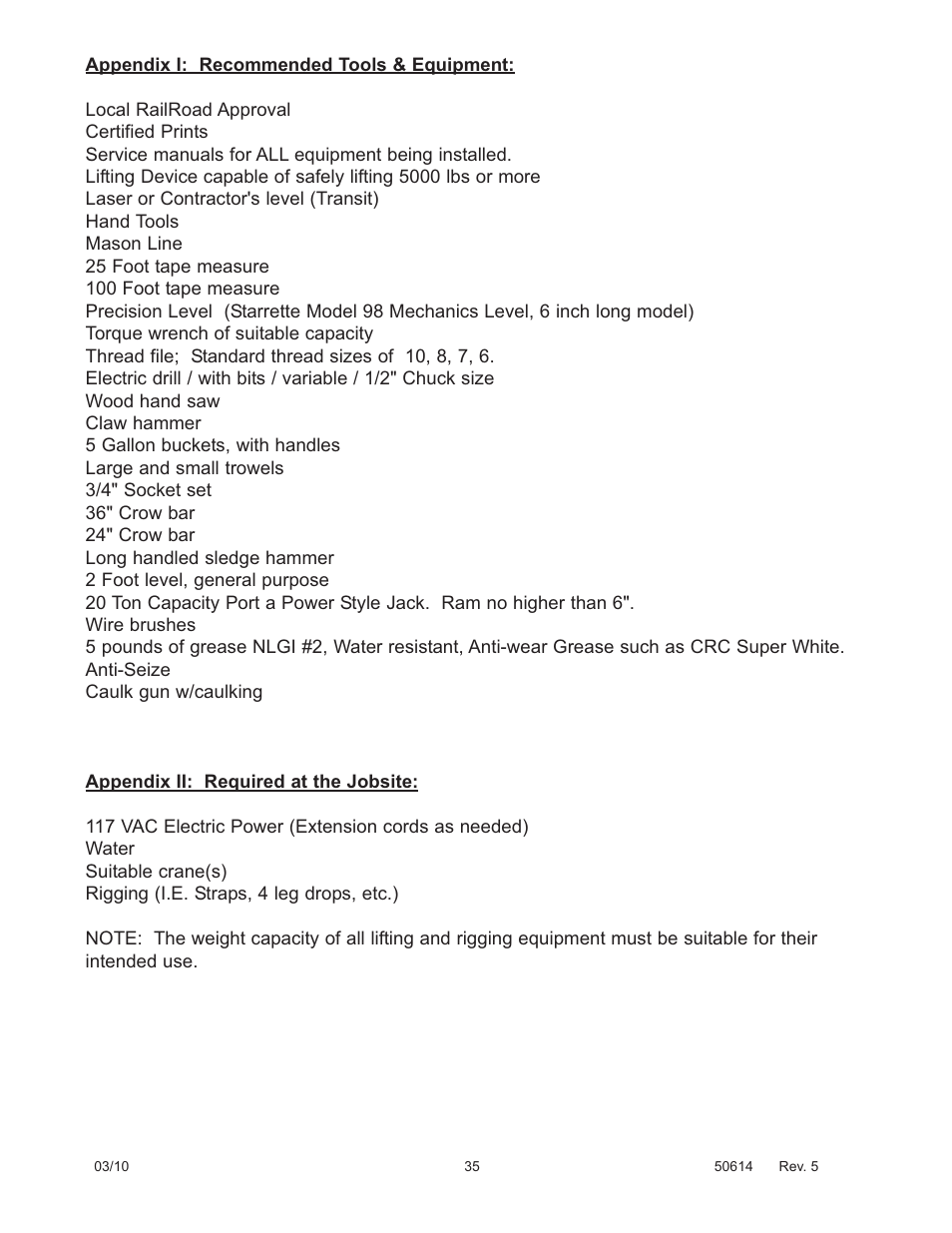 Fairbanks 2000 SERIES Rocker Column Railroad Scale User Manual | Page 35 / 42