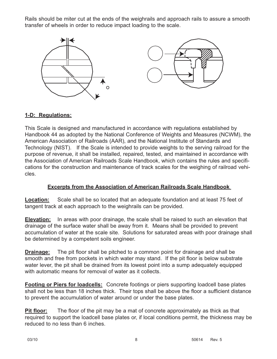 45 3/8 inch gap | Fairbanks 2000 SERIES Rocker Column Railroad Scale User Manual | Page 8 / 42