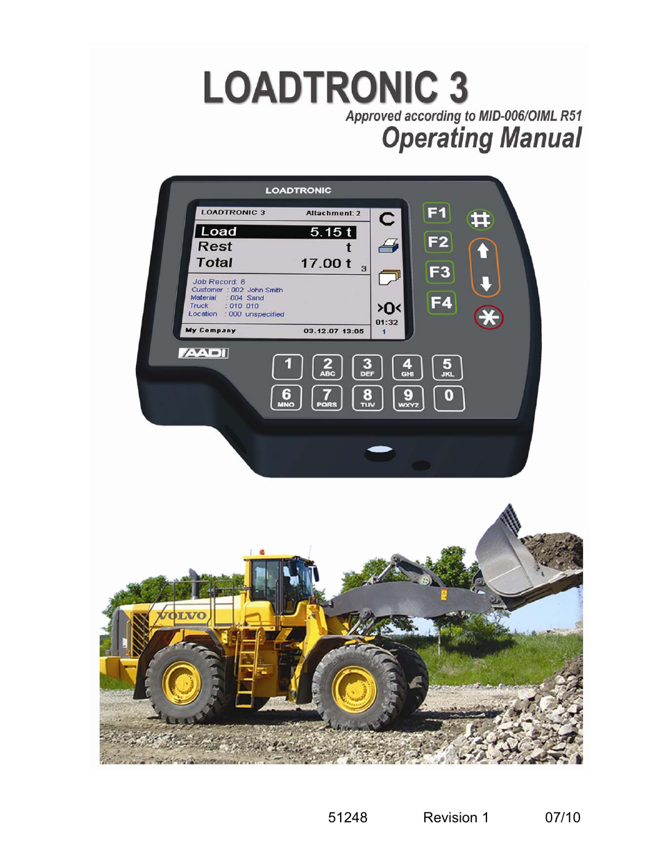 Fairbanks LoadTronic 3 - Loader Weighing System User Manual | 51 pages