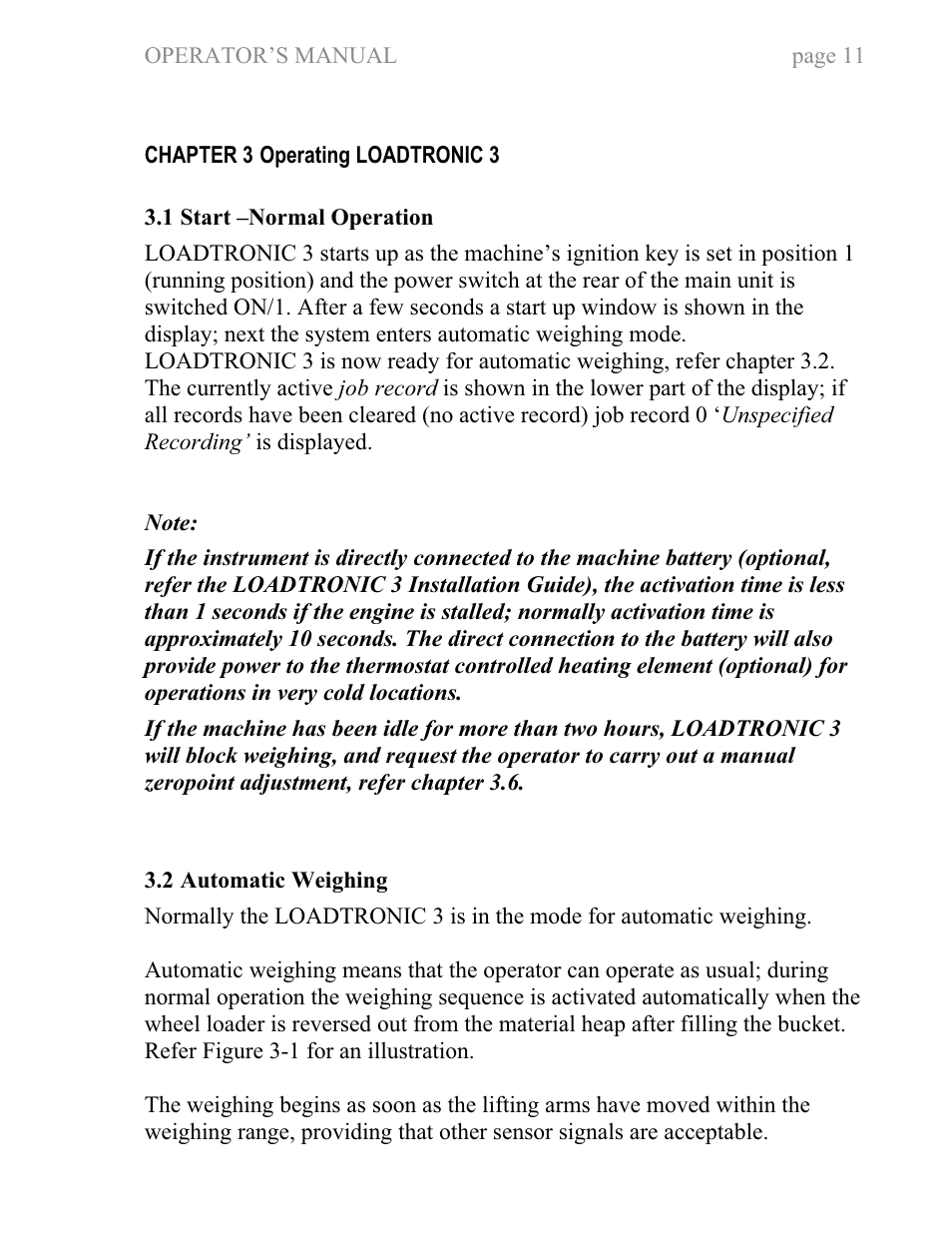 Fairbanks LoadTronic 3 - Loader Weighing System User Manual | Page 11 / 51