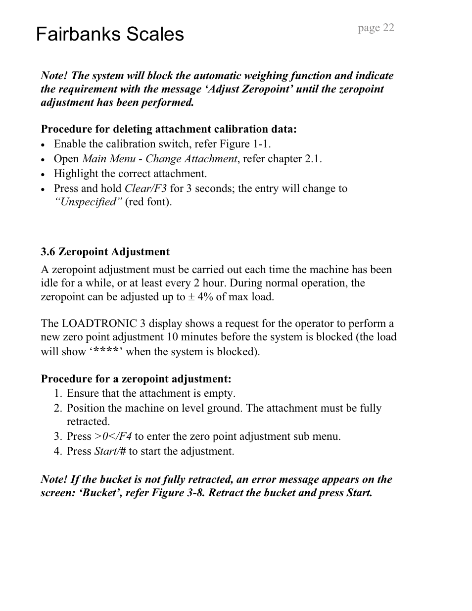 Fairbanks scales | Fairbanks LoadTronic 3 - Loader Weighing System User Manual | Page 22 / 51