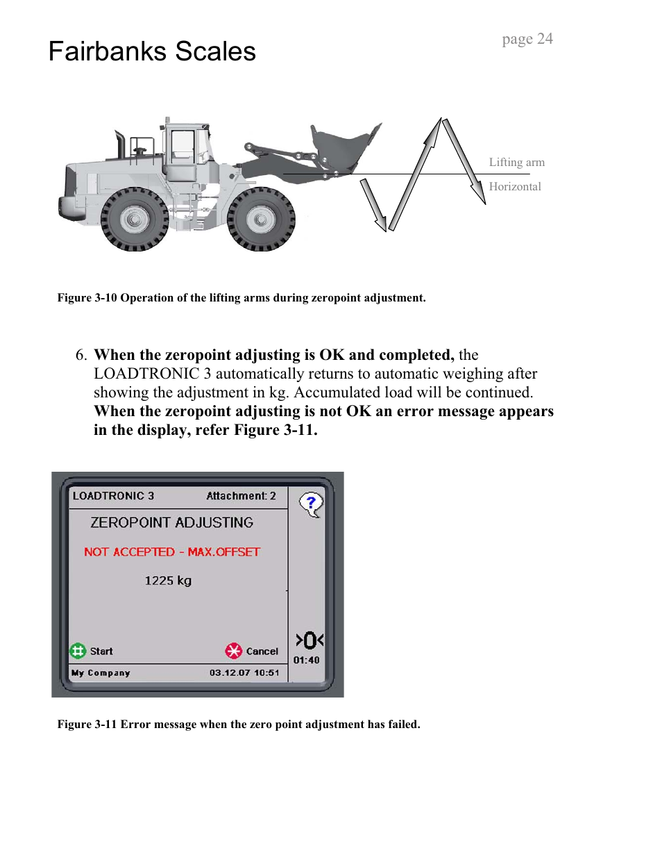 Fairbanks scales | Fairbanks LoadTronic 3 - Loader Weighing System User Manual | Page 24 / 51