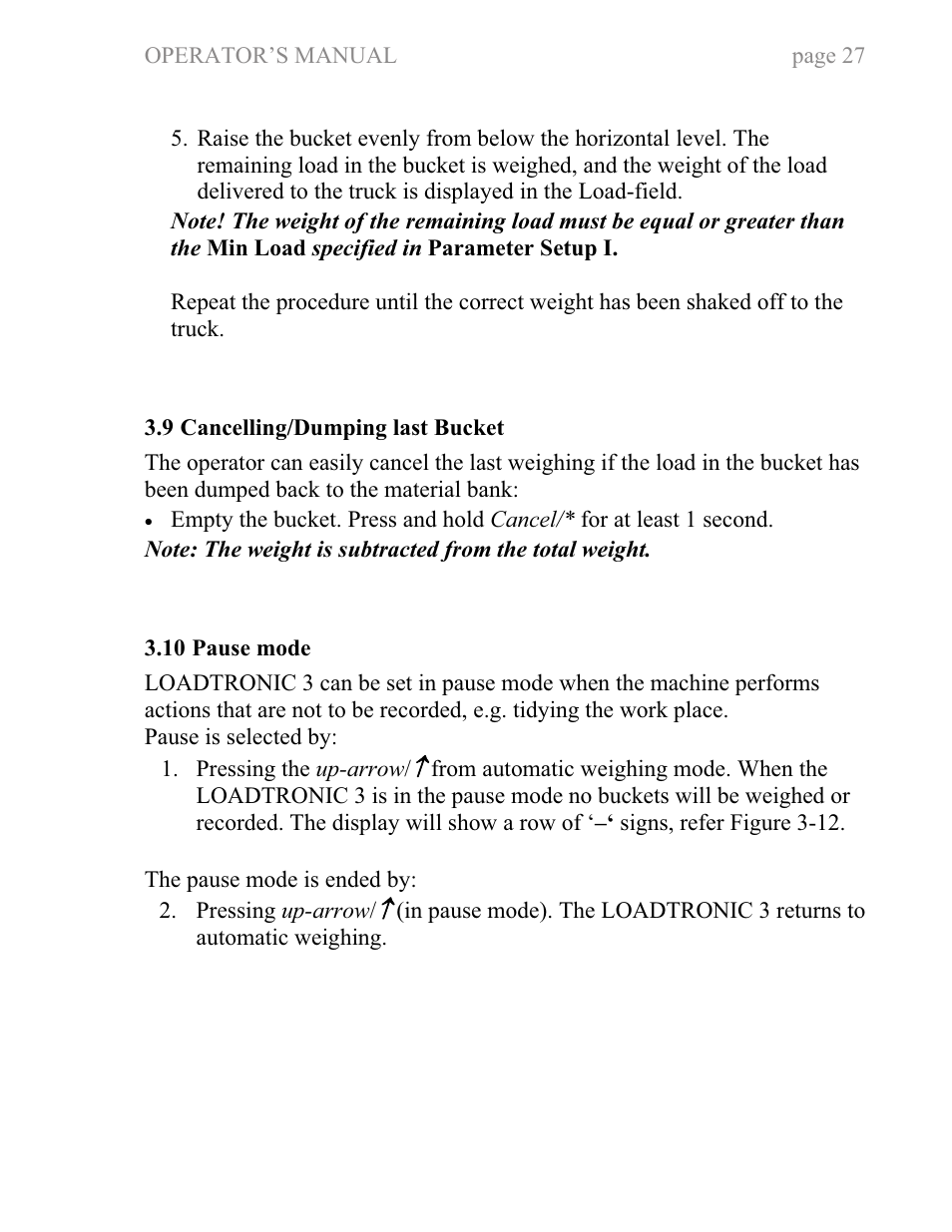 Fairbanks LoadTronic 3 - Loader Weighing System User Manual | Page 27 / 51