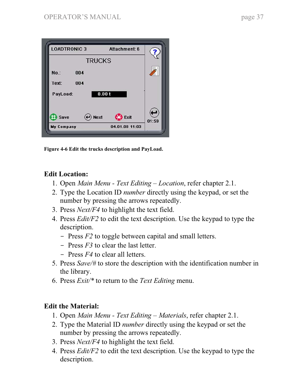 Fairbanks LoadTronic 3 - Loader Weighing System User Manual | Page 37 / 51