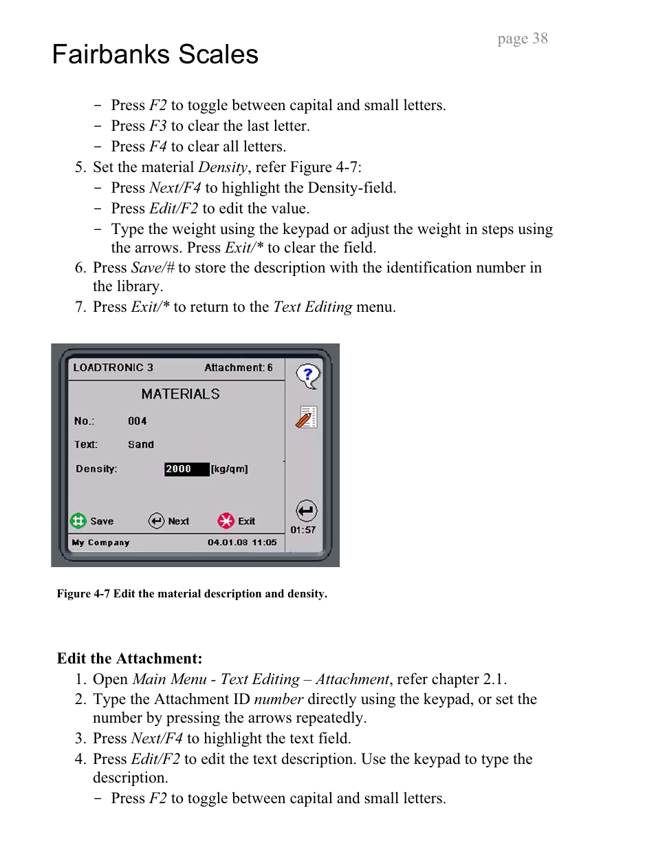 Fairbanks scales | Fairbanks LoadTronic 3 - Loader Weighing System User Manual | Page 38 / 51