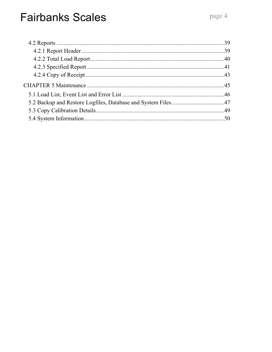 Fairbanks scales | Fairbanks LoadTronic 3 - Loader Weighing System User Manual | Page 4 / 51