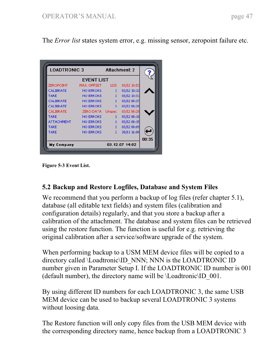 Fairbanks LoadTronic 3 - Loader Weighing System User Manual | Page 47 / 51