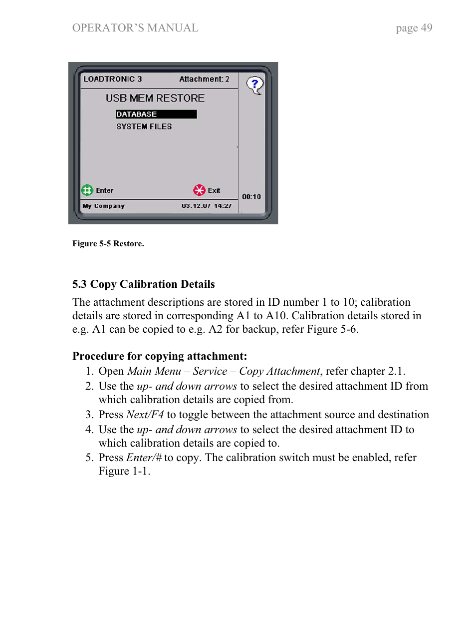 Fairbanks LoadTronic 3 - Loader Weighing System User Manual | Page 49 / 51