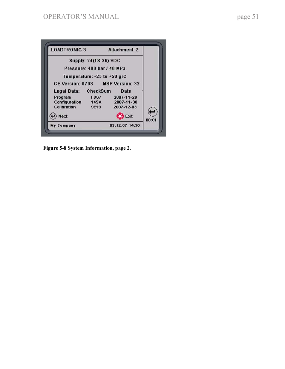 Operator’s manual, Page 51 | Fairbanks LoadTronic 3 - Loader Weighing System User Manual | Page 51 / 51