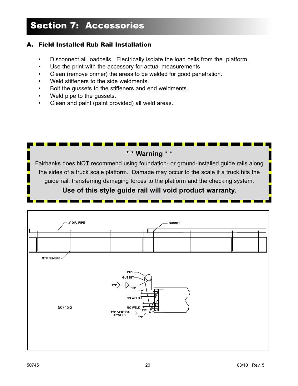 Warning | Fairbanks 6020 Series Titan Motor Truck Scale User Manual | Page 20 / 23