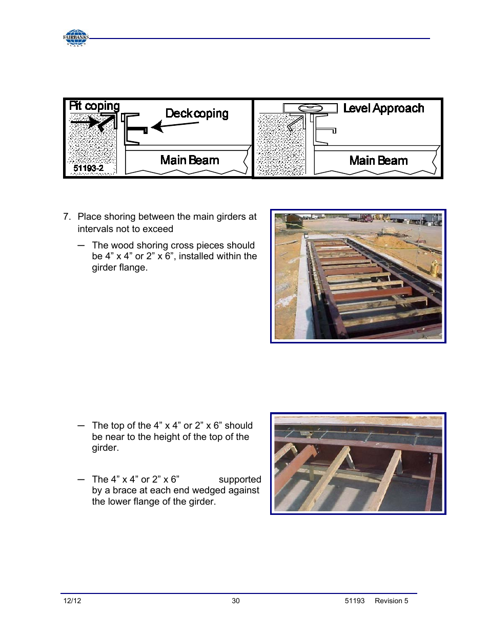 Completing scale construction continued, Three feet (3') | Fairbanks Tundra Series Truck Scale User Manual | Page 30 / 55