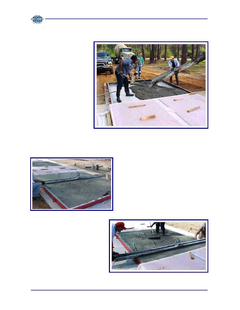 Pouring the concrete, continued | Fairbanks MATRIX SCALE HIGHWAY SCALE SYSTEM User Manual | Page 22 / 46